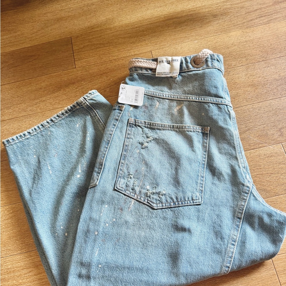 *NWT: Free People We The Free Moxie Pull-On Barrel Jeans - Picture 4 of 4